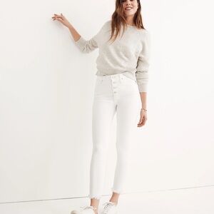 Madewell High-Rise Skinny Crop Jeans - White